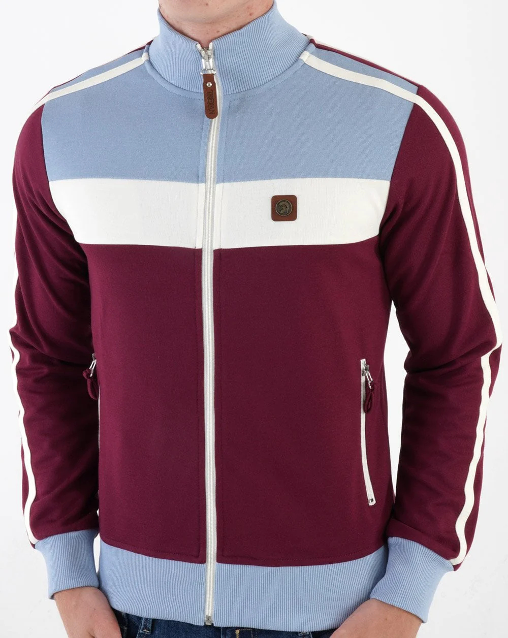 Trojan Twin Stripe Track Top Port