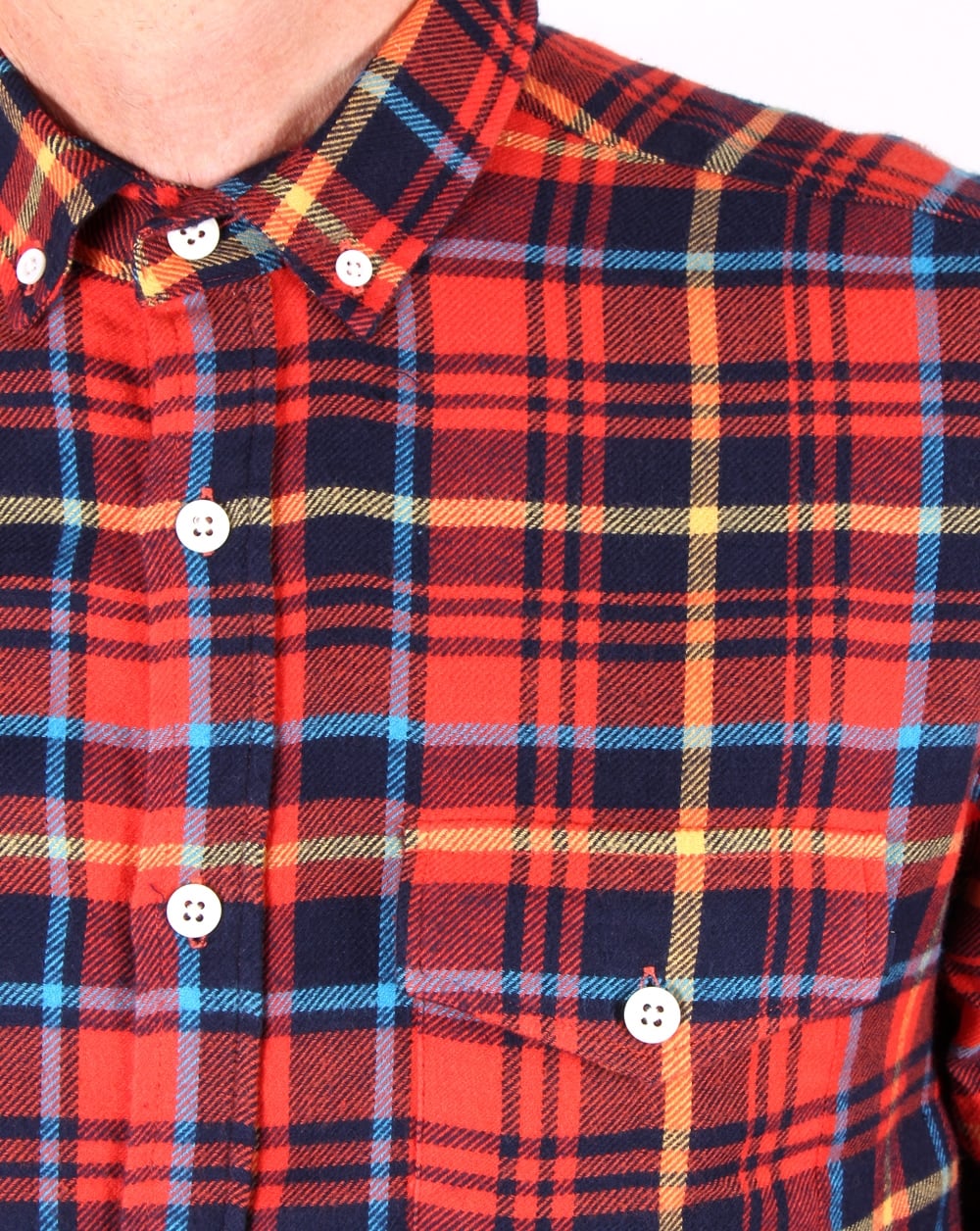 Tuktuk Larry Flannel Check Shirt Red - Image 2