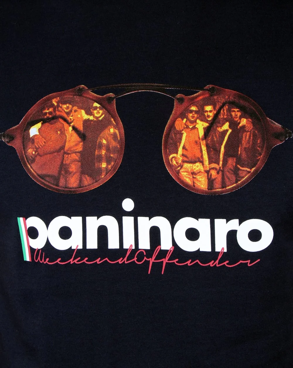 Weekend Offender 1990 Paninaro T-shirt Navy - Image 2