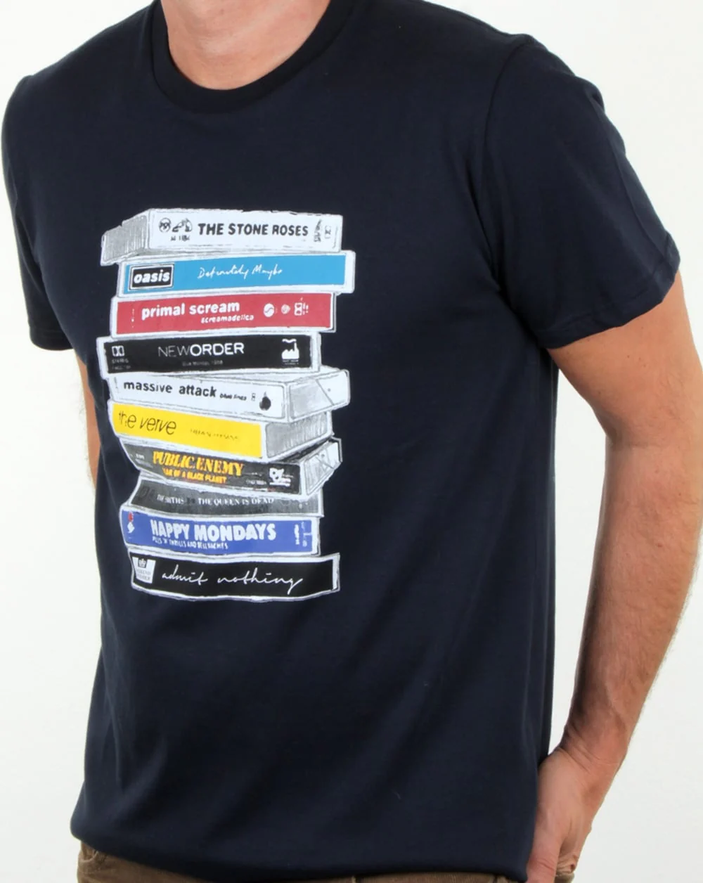 Weekend Offender 90s Highs T Shirt Navy - Image 3