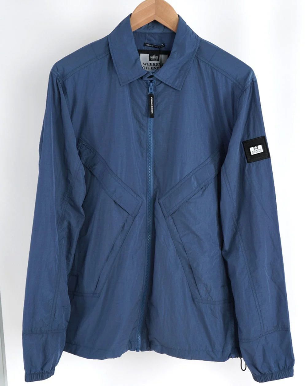 Weekend Offender Arrow Overshirt Petrol Blue - Image 2
