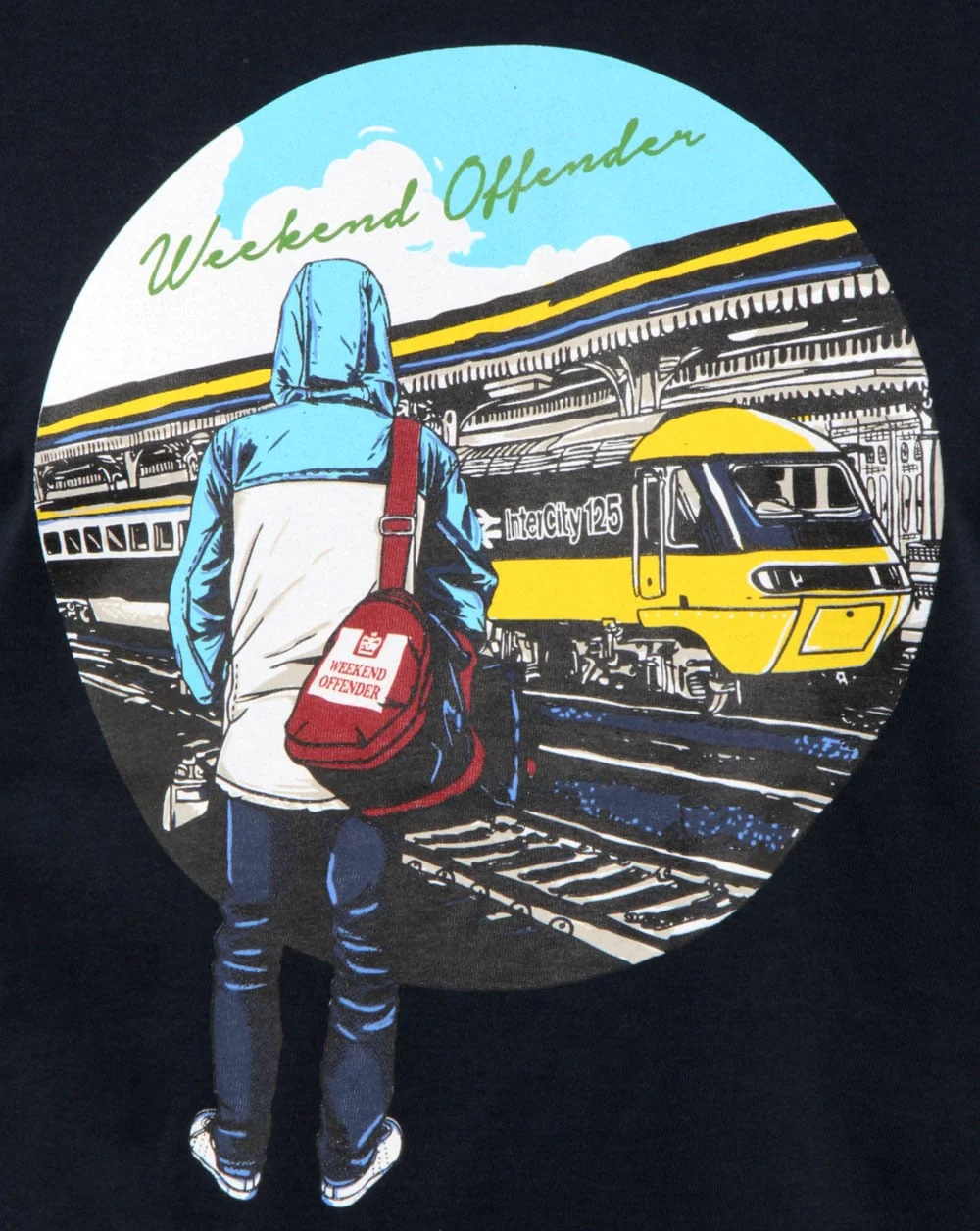 Weekend Offender Away Days T Shirt Navy - Image 2