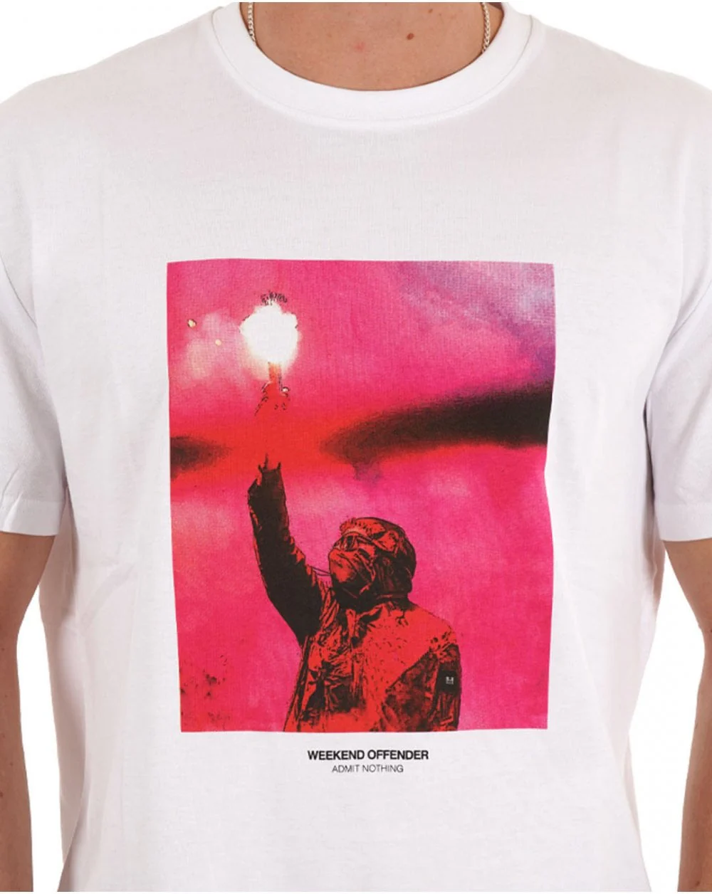 Weekend Offender Bagliore T Shirt White - Image 2
