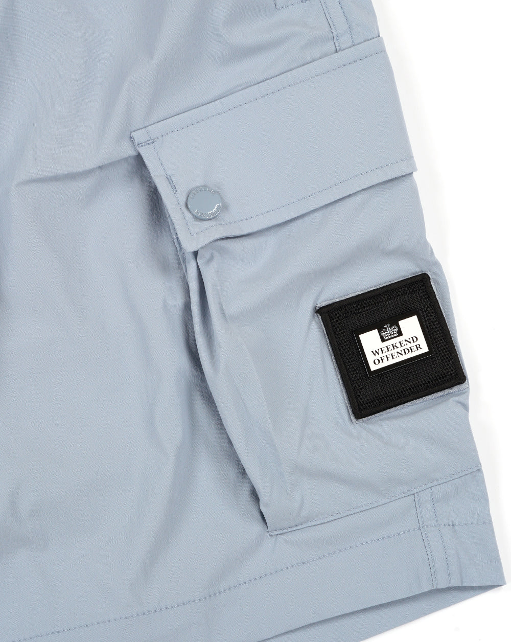 Weekend Offender Baraki Cargo Shorts Blue - Image 2