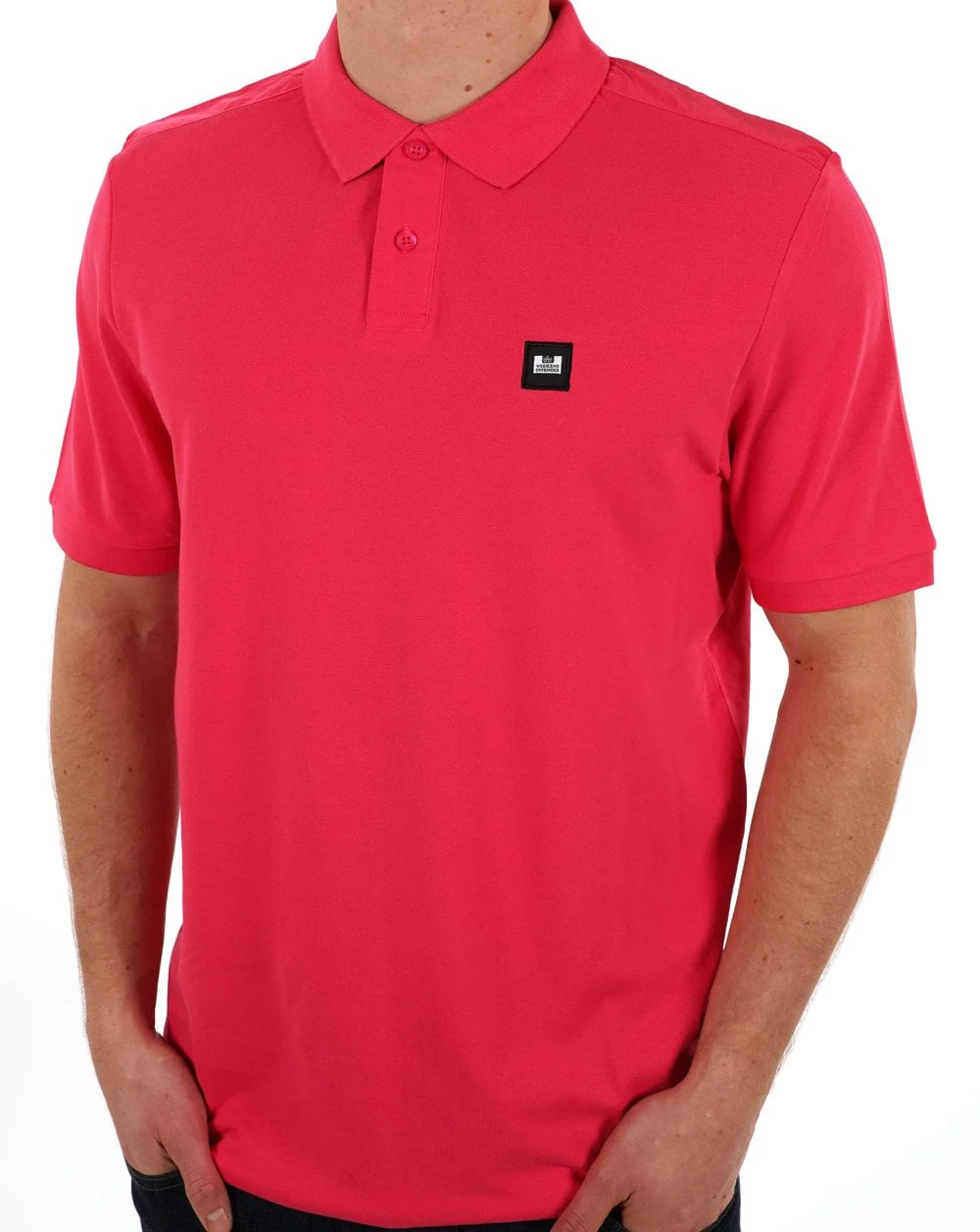 Weekend Offender Brant Polo Shirt Hot Pink - Image 2