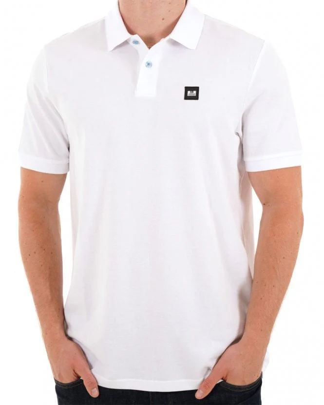 Weekend Offender Polo Shirt White - Image 3