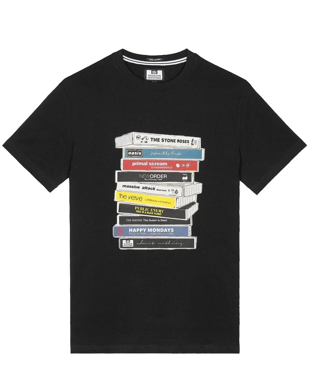 Weekend Offender Cassettes T-shirt Black