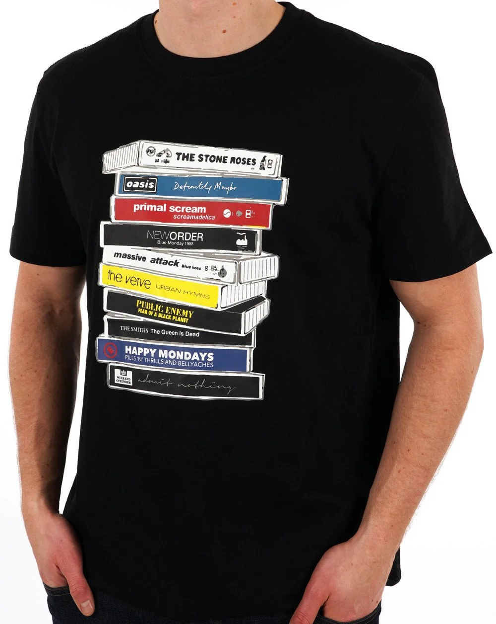 Weekend Offender Cassettes T-shirt Black - Image 4