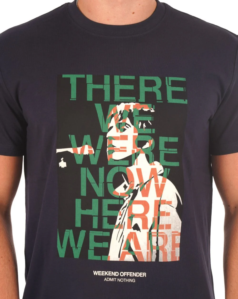 Weekend Offender Columbia T-shirt Navy - Image 2