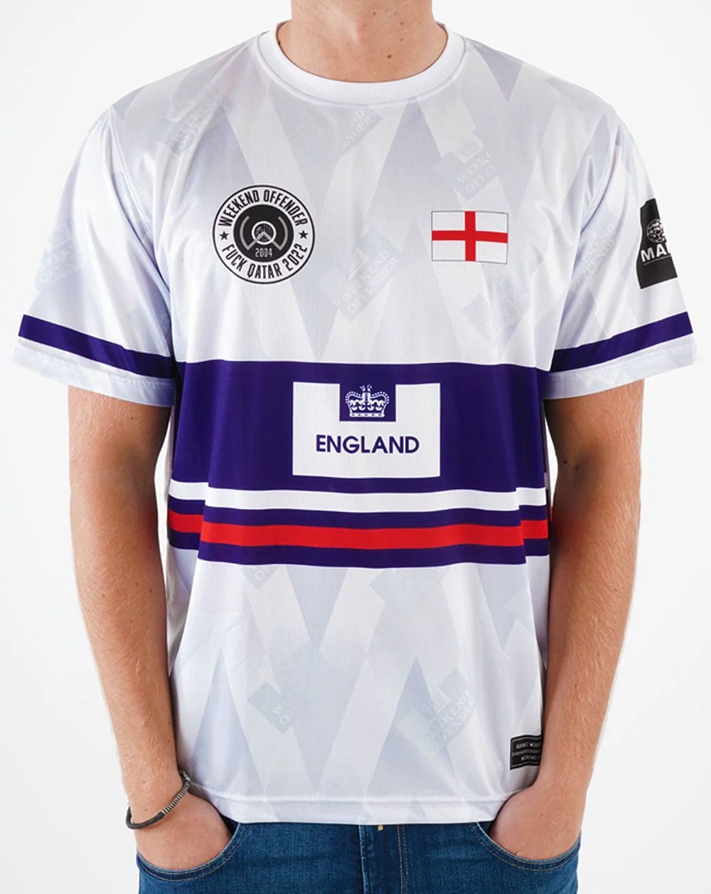 Weekend Offender England Football Shirt White