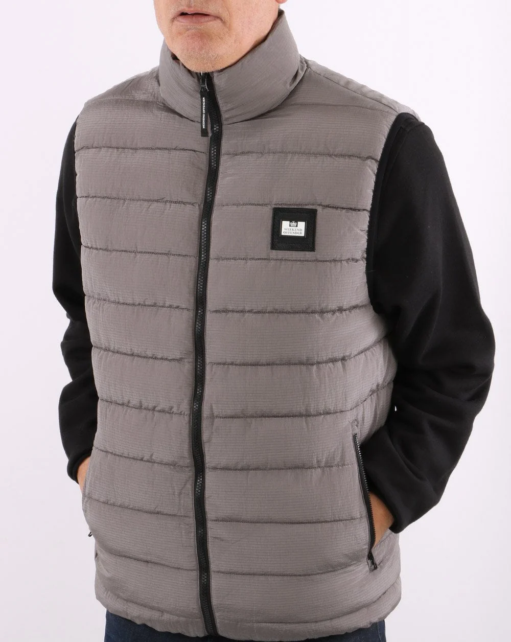 Weekend Offender Gacha Gilet Metallic Grey - Image 4