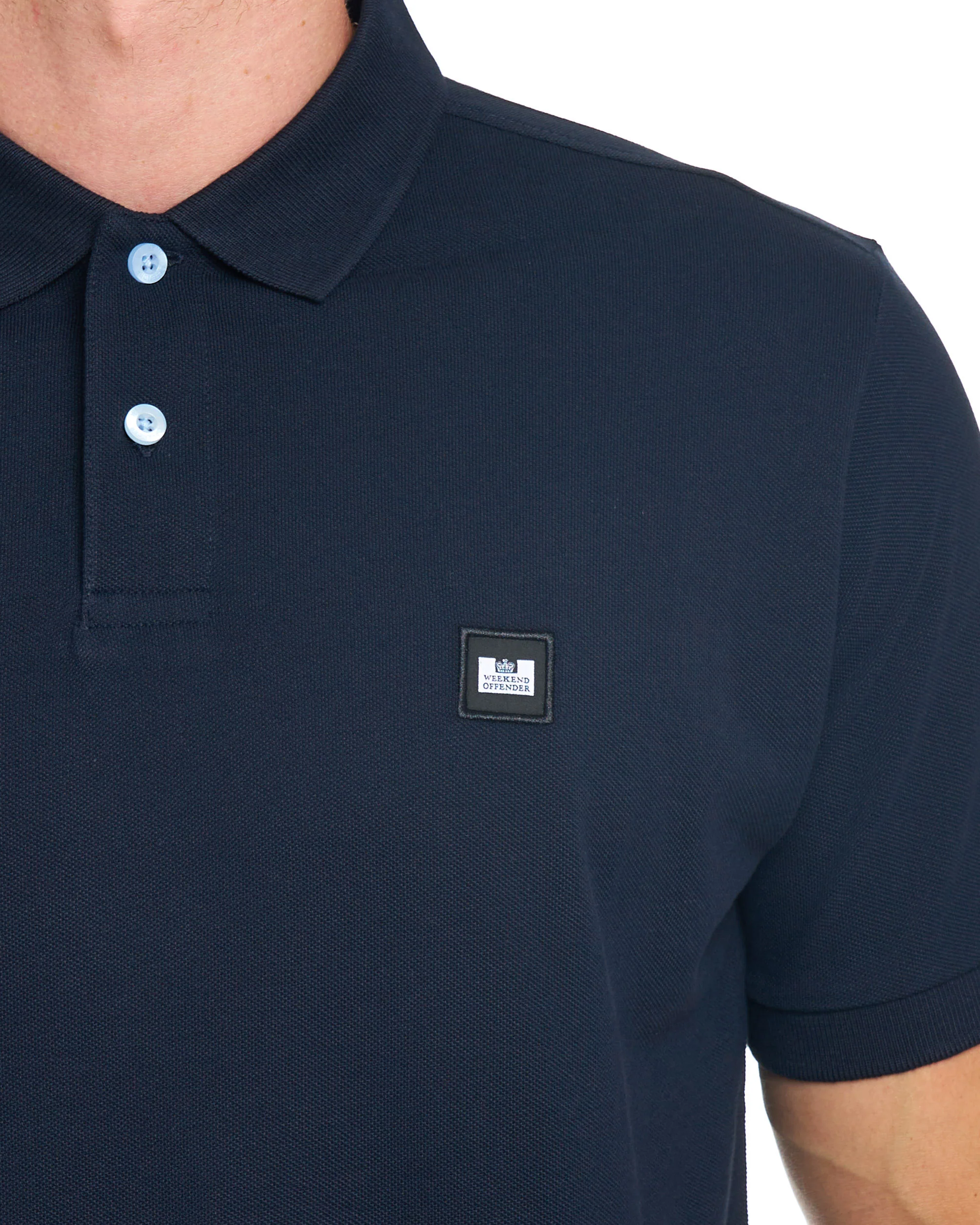 Weekend Offender Heathcote Polo Shirt Navy - Image 2