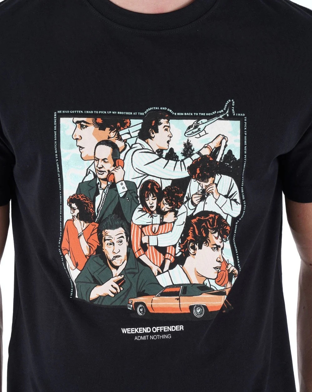 Weekend Offender Henry T-shirt Black - Image 2