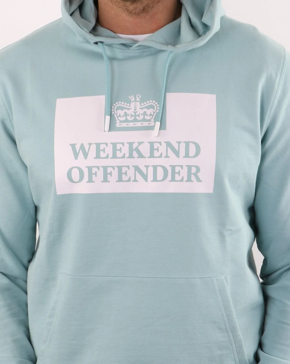 Weekend Offender Hm Service Classic Hoody Cloud Blue - Image 3