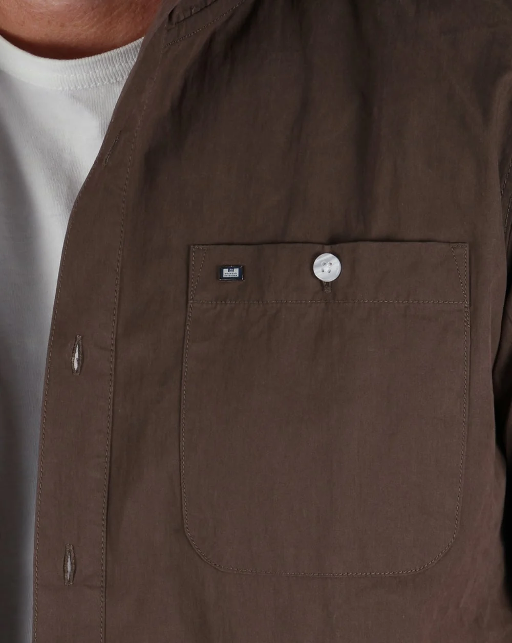 Weekend Offender Hooded Shirt Deep Olive - Image 2
