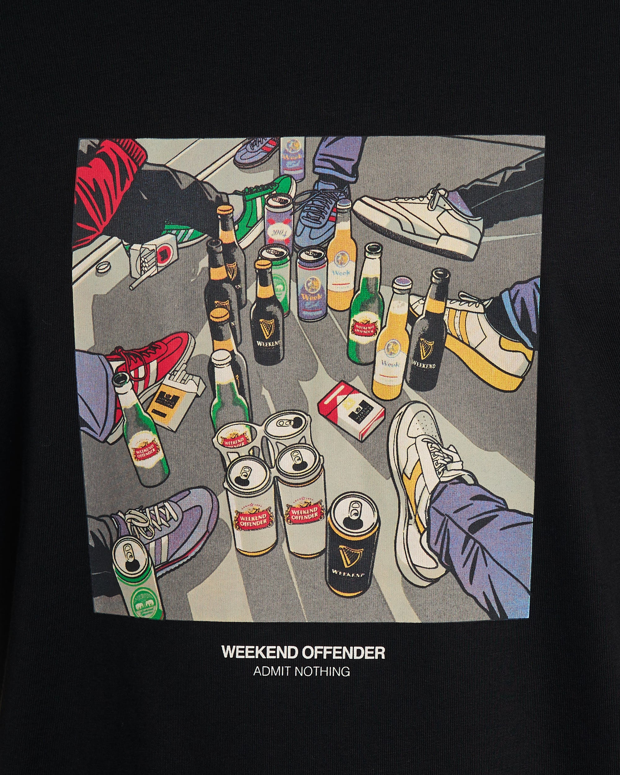 Weekend Offender Imbibo T Shirt Black - Image 2