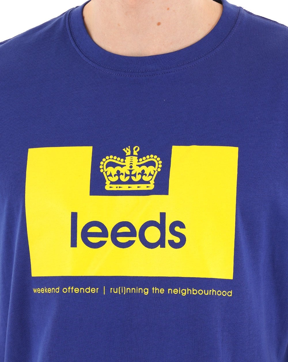 Weekend Offender Leeds City Series T-shirt Blue / Yellow - Image 2