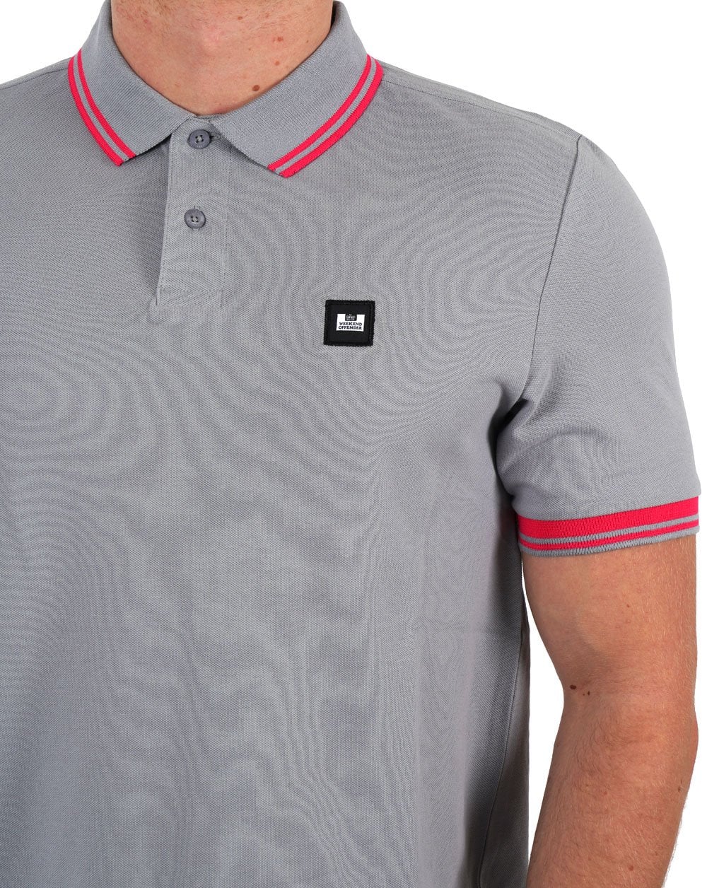 Weekend Offender Levanto Polo Shirt Smokey Grey - Image 2