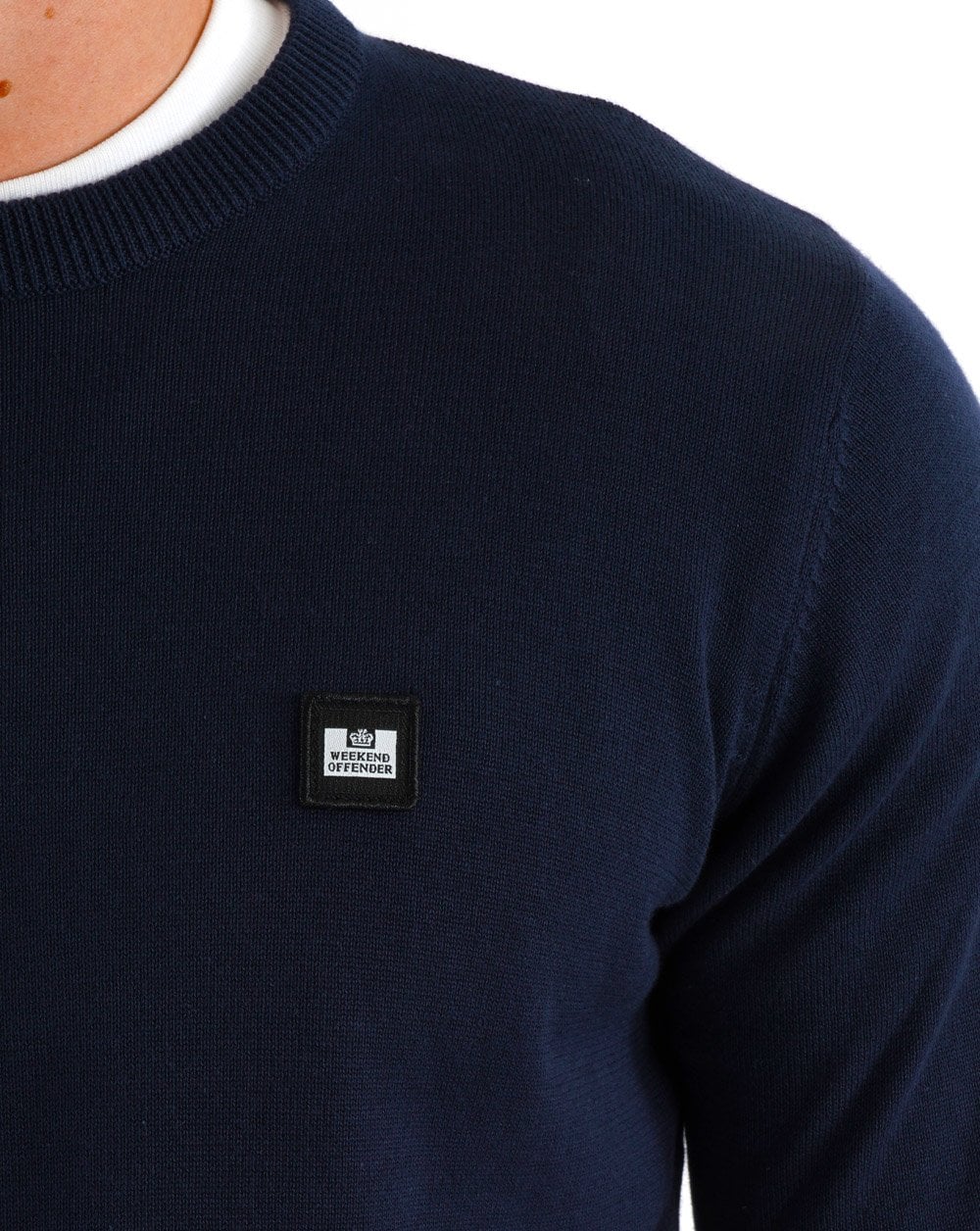 Weekend Offender Lima Knit Jumper Navy - Image 2