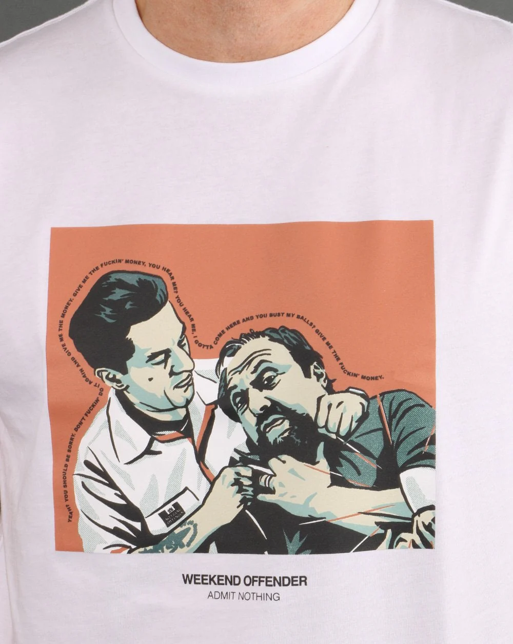 Weekend Offender 'Morrie' Goodfellas T-shirt White - Image 2