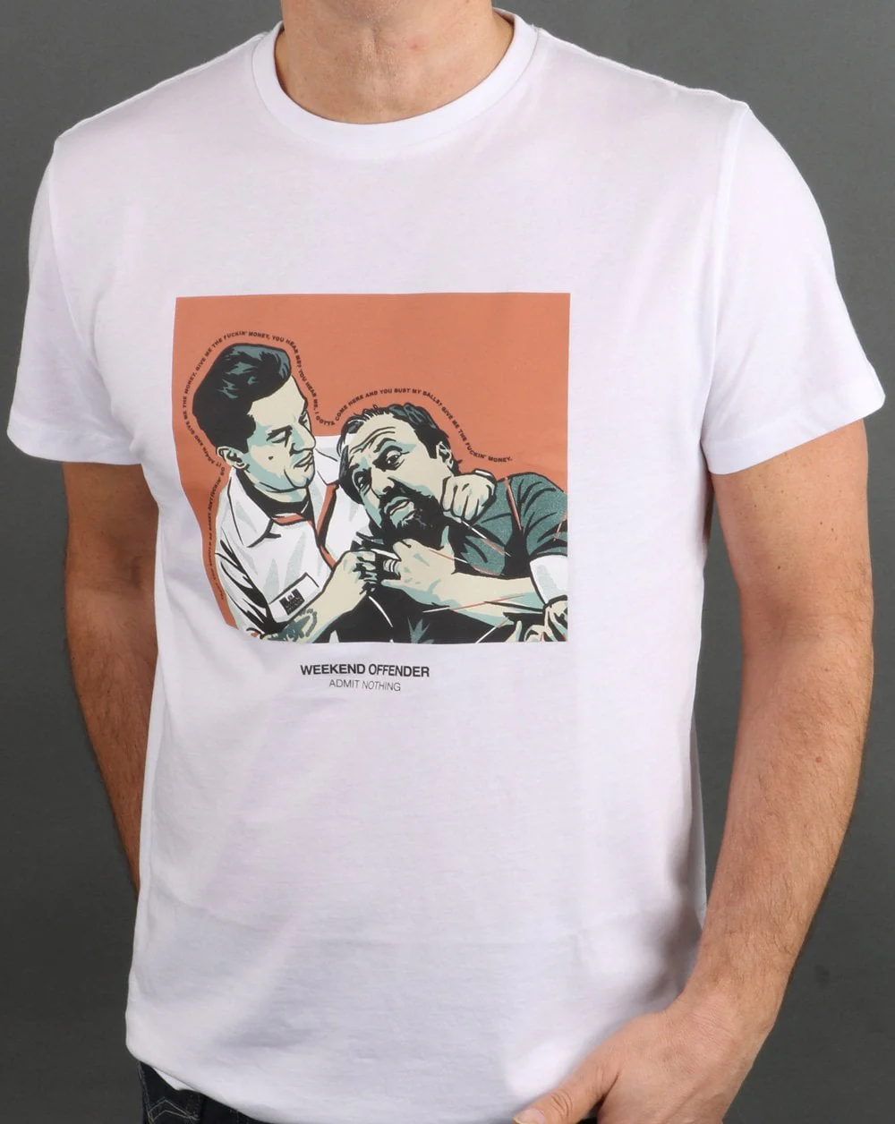 Weekend Offender 'Morrie' Goodfellas T-shirt White - Image 3