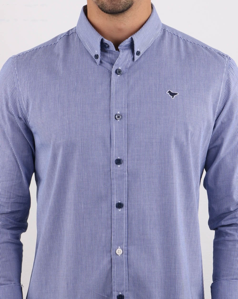 Weekend Offender Murphy Shirt Royal Check - Image 4