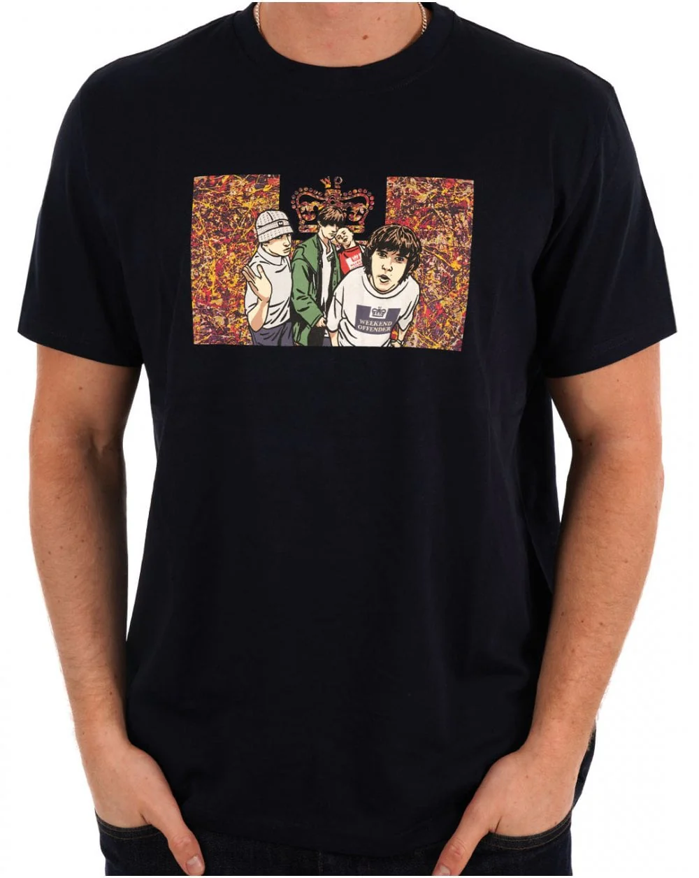Weekend Offender Number 5 T Shirt Navy