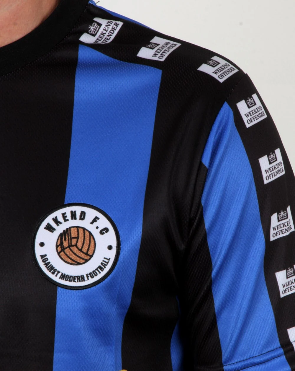 Weekend Offender Paninaro Football Shirt Blue/black - Image 2
