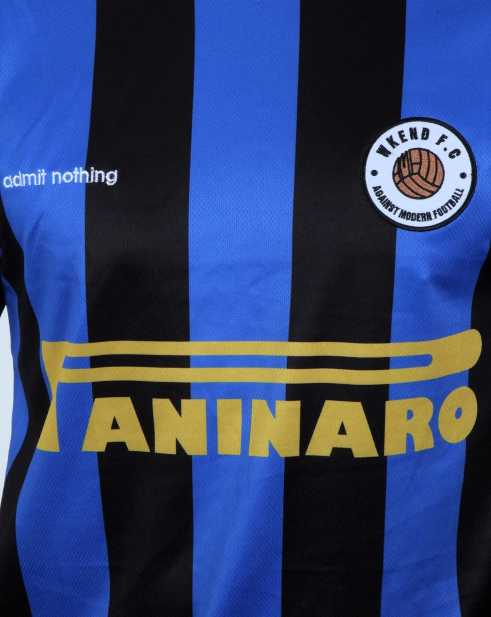 Weekend Offender Paninaro Football Shirt Blue/black - Image 4