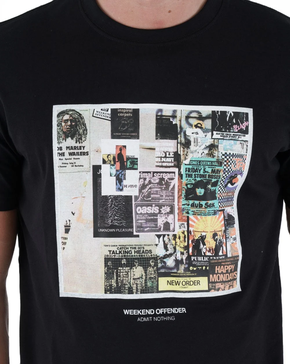 Weekend Offender Posters T-shirt Black - Image 2