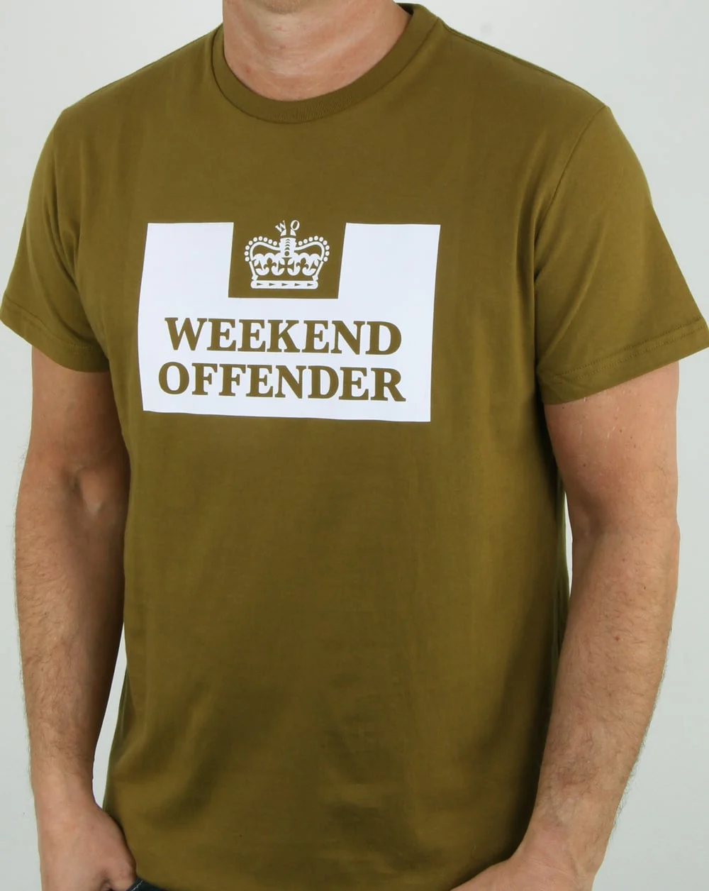 Weekend Offender Prison T Shirt Olive