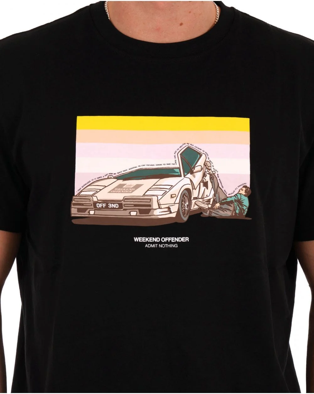 Weekend Offender Quaaludes T Shirt Black - Image 2