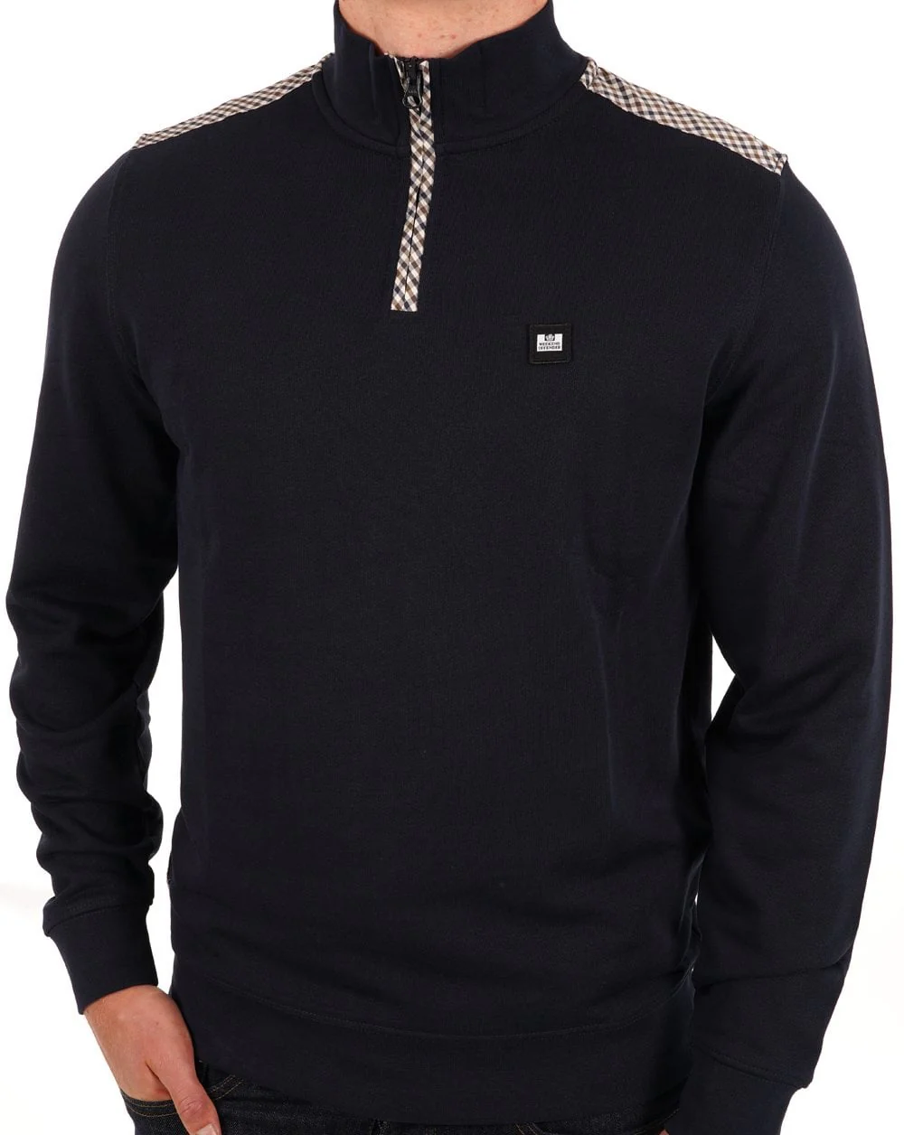 Weekend Offender Quarter Zip Navy - Image 3