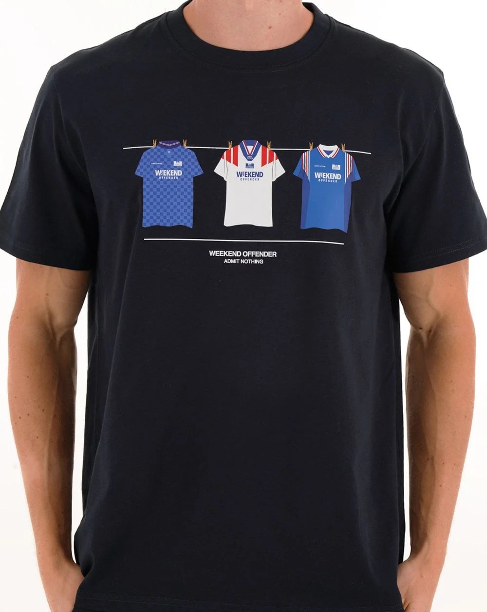 Weekend Offender Rangers T-shirt Navy Blue - Image 3