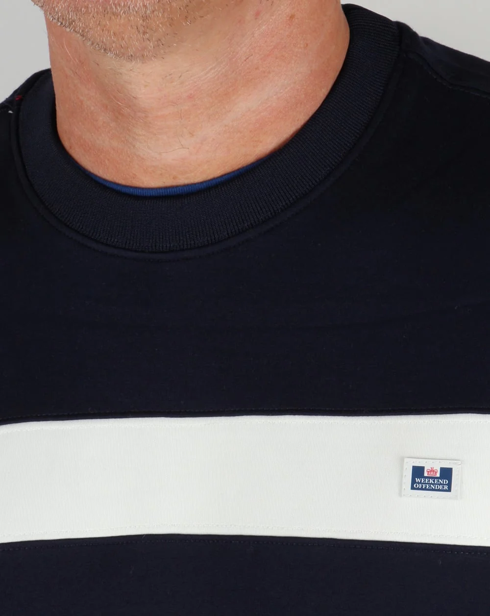 Weekend Offender Tees Sweatshirt Navy - Image 2