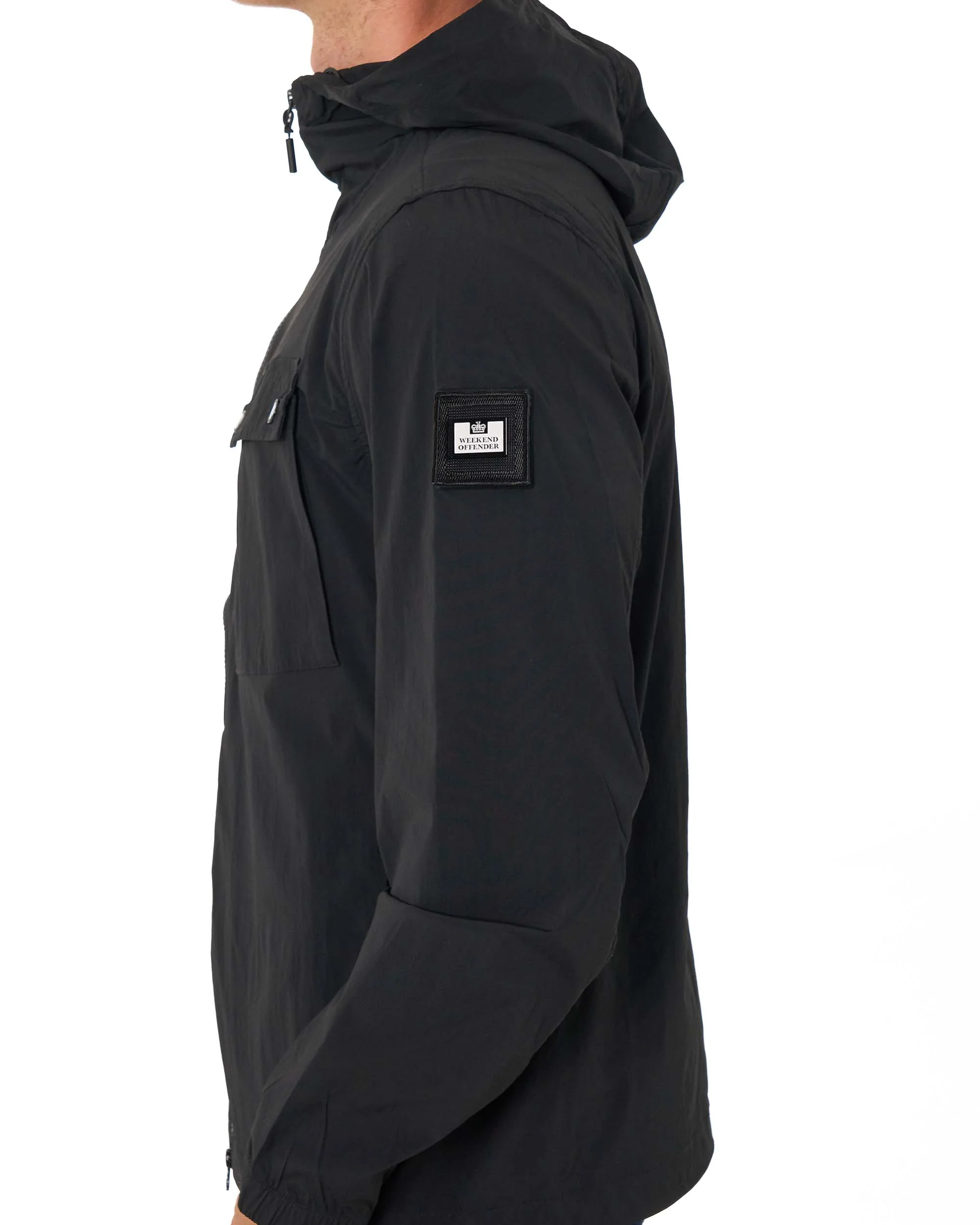 Weekend Offender Temara Technical Windbreaker Black - Image 3
