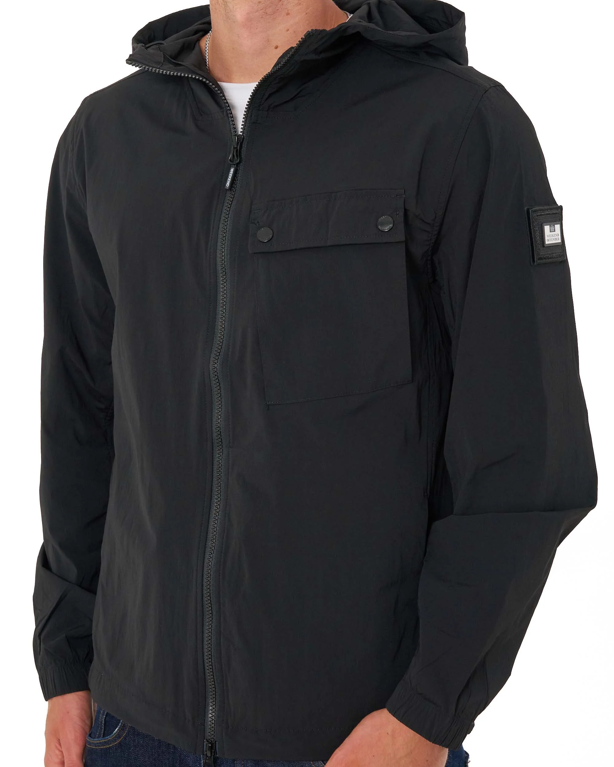 Weekend Offender Temara Technical Windbreaker Black - Image 7