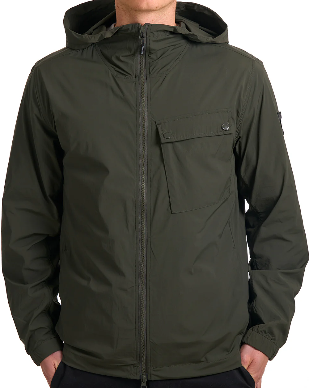 Weekend Offender Temara Technical Windbreaker Dark Green - Image 4