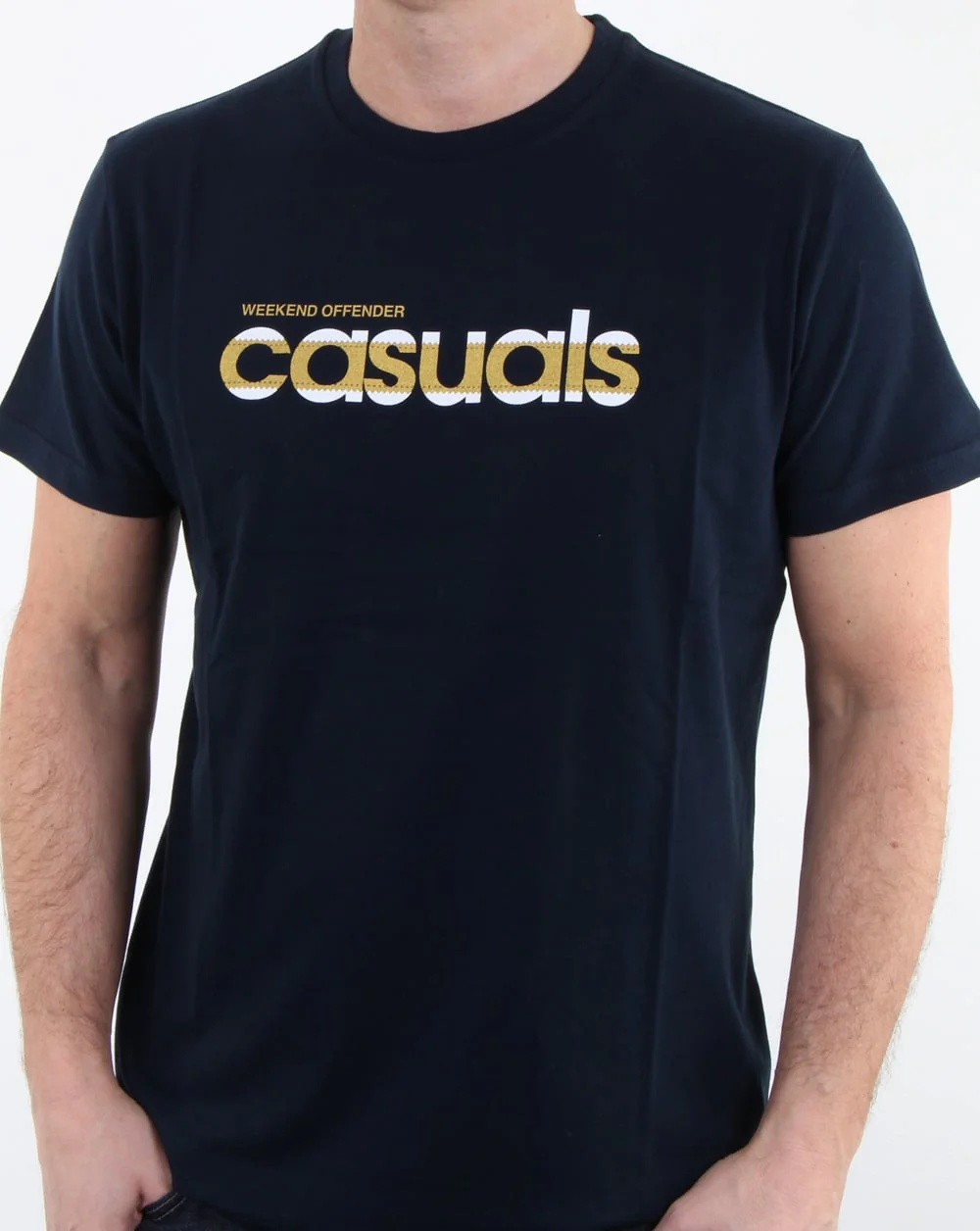 Weekend Offender Terrace Casuals T Shirt Navy