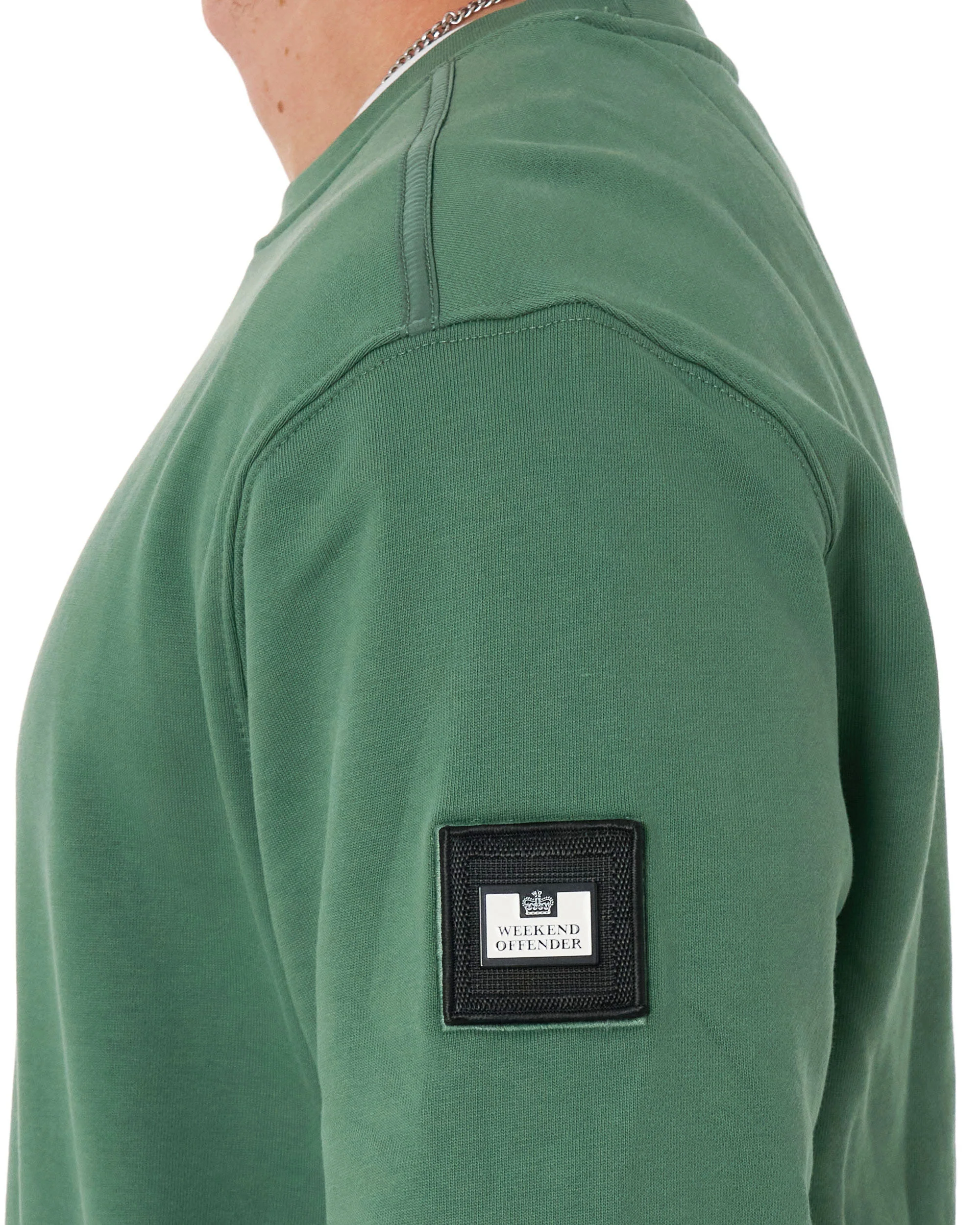Weekend Offender Thunder Crew Sweat Thyme - Image 4
