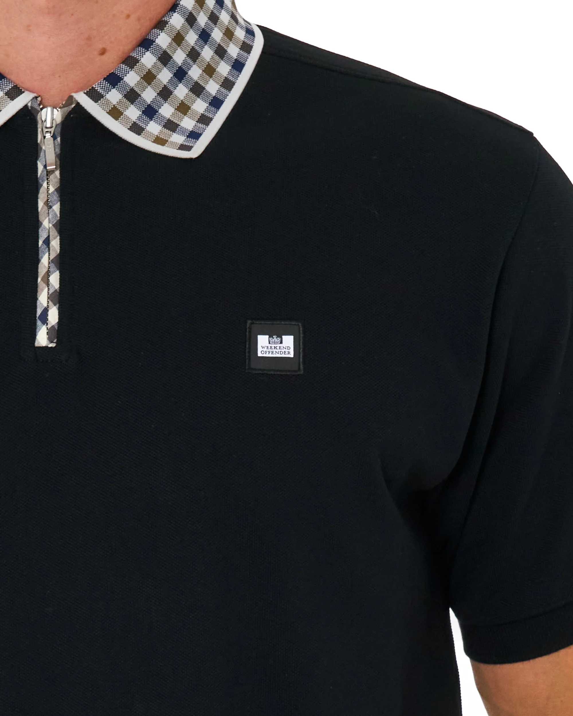 Weekend Offender Tipasa Polo Shirt Black - Image 2
