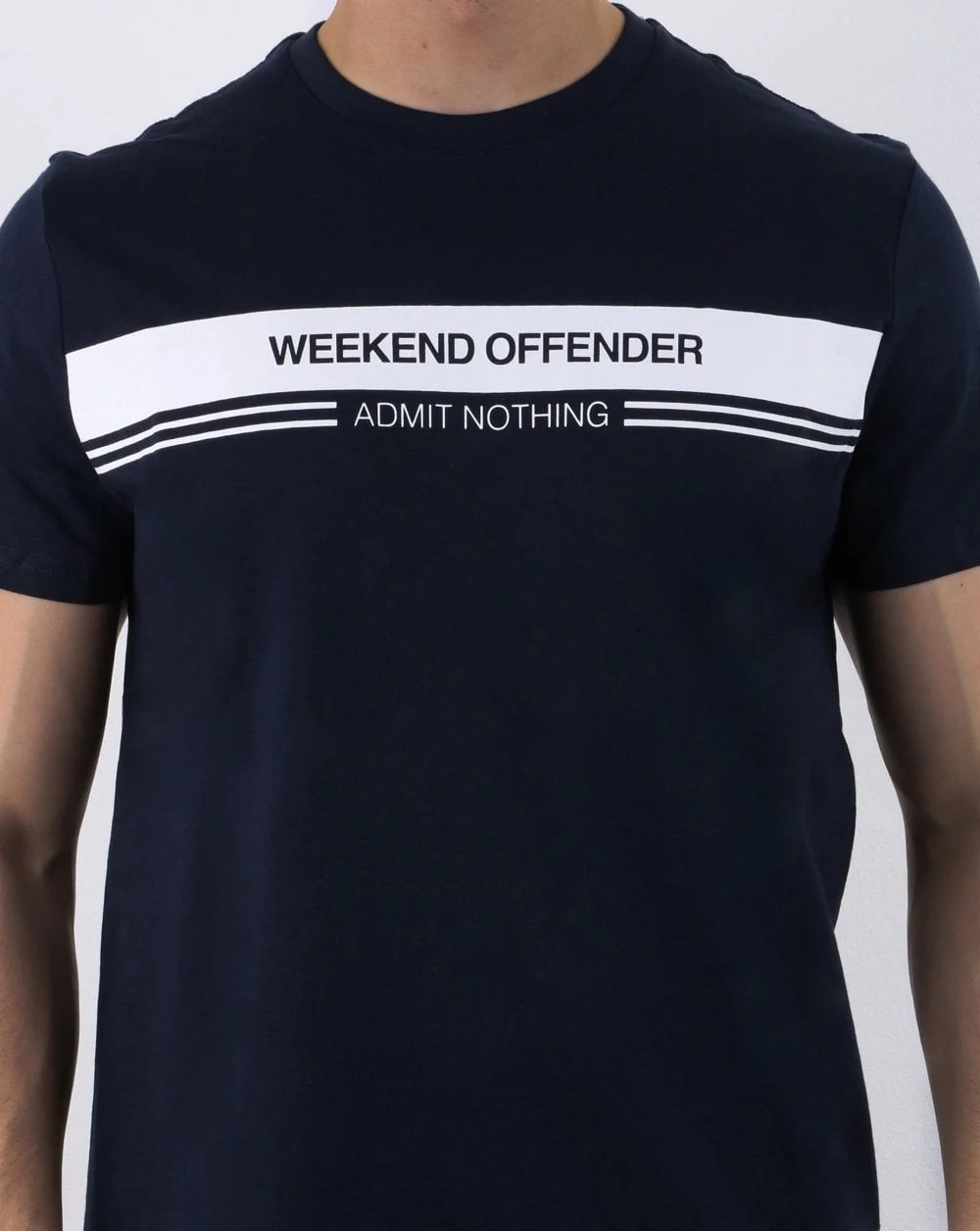 Weekend Offender W.o.a.n Chest Stripe Navy - Image 4