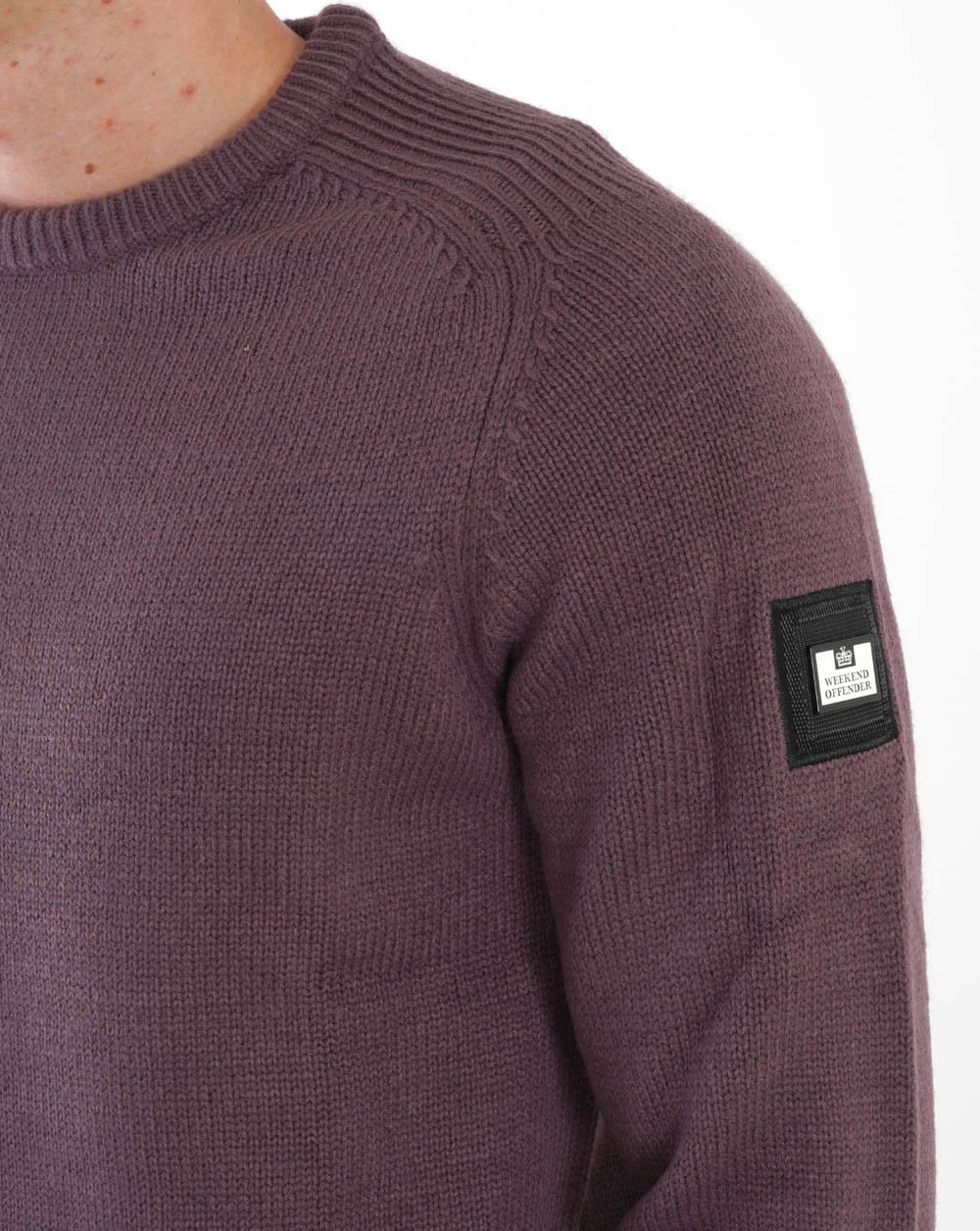 Weekend Offender Zagreb Knit Dark Grape - Image 2