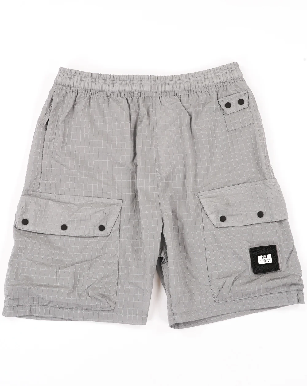 Weekend Offender Zemmouri Ripstop Cargo Shorts Smokey Grey